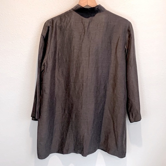 Eileen Fisher Linen & Silk Tunic Gray Women’s Size: Medium - Picture 8 of 9